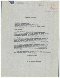 ["The document is a letter from A. L. Warren to the Eastern Shawnee Tribe of Indians regarding their resolution to recommend Judge N. B. Johnson for appointment to the Indian Claims Commission. The document assures that Congressman Schwabe will be presented with the resolution upon his return to Washington and highlights his support for laws benefiting Indians. The resolution outlines the qualifications and reasons for recommending Judge Johnson for the Commission. The resolution was unanimously passed by the tribe with 23 votes in favor."]
