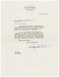 ["The document is a brief submitted to Honorable  George B. Schwabe, discussing the need to free private enterprise from unilateral laws and penalties, and to enact a one-year statute of limitation. It addresses the issues of government agencies obstructing reconversion and the impact of continued regimentation on private enterprise. The document highlights the importance of production over higher wages in guarding against inflation. It also questions the effectiveness of peace time controls over material and labor. The author emphasizes the need for government to release war-time shackles to allow the country to thrive."]