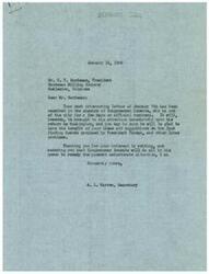 ["The document is from Cecil T. Hardeman, president of Hardeman Milling Company, expressing concerns about unions and strikes to Congressman George Schwabe. Hardeman is opposed to President Truman's proposed \"Fact Finding Boards\" as he believes it gives too much control to a political bureaucracy. He argues that unions have been aided by the government since 1933 and have caused economic crises through strikes. Hardeman believes that businesses should be able to operate without frequent strikes and that action needs to be taken to prevent unions from exerting too much control over industries."]