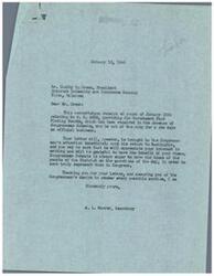 ["The document acknowledges receiving correspondence regarding H.R. 4908 from Insurers Indemnity and Insurance Company, expressing opposition to the bill. The document states that Congressman Schwabe is out of the city but will be made aware of the letter upon his return. The Secretary assures the company that the Congressman values input from his constituents and is eager to represent their views in Congress."]