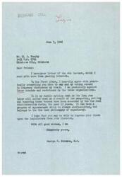 ["The document from Mr. Murphy to Congressman Schwabe expresses concern about the power and influence of labor unions, stating that they have been catered to by politicians to the detriment of honest laborers, non-union labor, and the public. Murphy criticizes the New Deal Administration for appeasing labor unions and calls for legislation to curb their power and prioritize the interests of the public. He states his intention to actively oppose any member of Congress seeking re-election who continues to prioritize union interests over the public good."]
