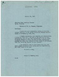 ["The document is a letter from the President of Oklahoma Steel Castings Company to Congressman George Schwabe, expressing concern about the industrial strife and excessive wage demands by UAW-CIO. The President urges Congressman Schwabe to support legislation that will give the country a fair and just labor policy, as outlined in Senator Moore's 8-point program. Congressman Schwabe responds, assuring the President that he shares his views and will not support any hairbrained schemes that go against the principles of the country."]