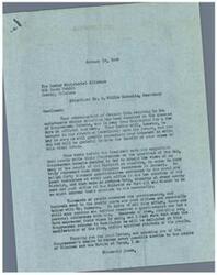 ["The Hominy Ministerial Alliance sent a letter to Congressman Schwabe urging him to support an anti-strike measure in order to prevent an economic crisis and potential civil unrest. They expressed their concern for the well-being of American employers and employees and requested his attention to the issue upon his return to Washington. Congressman Schwabe had previously sent out questionnaires to gather views from his constituents on the matter."]