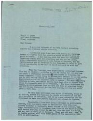 ["The document discusses the prevalent strike situation and criticizes President Truman for his handling of it. The author believes that existing laws, if enforced, would be sufficient to handle the situation and protect the public. The document also calls on Congress to take action and stop the influence of labor racketeers and bosses. Finally, a telegram from Mr. H. J. Scott urges Congressman George Schwabe to address the strike situation before it negatively impacts businesses."]