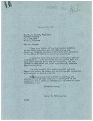 ["The document is a letter from Representative George B. Schwabe to Mr. Wm. D. Moorer, President of Moorland Company, regarding the strike situation and its implications on operations. Schwabe expresses concern about the public's patience wearing thin and hopes for action to be taken to right the conditions. Moorer had previously written to Schwabe about the impact of the steel strike on their operations and the potential layoffs of employees. Schwabe assures Moorer of his keen interest in the welfare of the people and promises to do everything in his power to address the situation."]