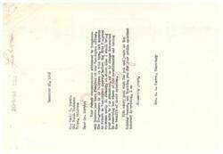 ["The first text is a letter from Mrs. A. L. Warren, Secretary to Congressman Schwabe, acknowledging receipt of a letter from Mr. Cecil C. Martin and stating that the Congressman will address it upon his return to Washington. The second text is a letter from Mr. Martin expressing his views on recent labor strikes and suggesting anti-strike legislation."]