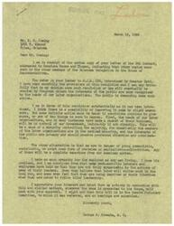 ["Various individuals from Tulsa, Oklahoma, including George B. Schwabe, express their support for Senate Joint Resolution No. 133, introduced by Senator Byrd, which aims to hold labor unions accountable for their actions through compulsory incorporation and registration. They believe that some form of legislation is necessary to address the lawlessness and irresponsibility of labor leaders and prevent the influence of labor organizations from undermining the interests of the public. They urge Senators Moore and Thomas to support the resolution."]