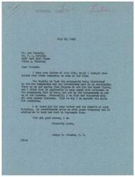 ["The document consists of two letters discussing the rising cost of living and labor unions. The first letter, written by George B. Schwabe, expresses frustration with the propaganda being circulated by the New Democrats and bureaucrats, and expresses opposition to the New Delirium. The second letter, written by Lee Connelly, criticizes labor unions for causing the rising cost of living and advocates for legislation to curb their power. Both letters emphasize the negative impact of labor unions on the economy and the need for increased production to reduce prices."]