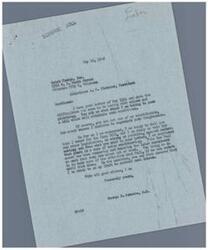["Quick Charge, Inc. is experiencing difficulties with unions and picketing by the Teamsters Union. They reached out to Representative George B. Schwabe for help in passing a bill to eliminate such conditions. Schwabe responded that he voted for the Case Bill and is willing to support any legislation against racketeering. He believes the situation is a case of union racketeering and is committed to taking action to address the issue."]