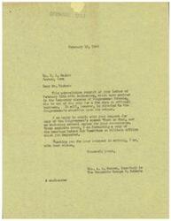 ["The document acknowledges receipt of a letter from Mr. Wacker with enclosures, while Congressman Schwabe is out of town. The secretary is sending copies of the Congressman's speech and hearings on Military Affairs as requested by Mr. Wacker. The document thanks Mr. Wacker for his interest."]