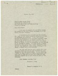 ["The document is from Mildred Brooks Fitch to Congressman George B. Schwabe urging his support for the Equal Rights Amendment, citing the lack of equal protection for women in the United States. Fitch requests Schwabe's active support and assistance in bringing the amendment up for consideration in the House. She also mentions Oklahoma's history of forward-thinking and hopes the state's delegation will sponsor the amendment. Schwabe responds, stating he will give the proposed measure serious consideration and vote accordingly, and asks for Fitch's views and judgment on the matter."]