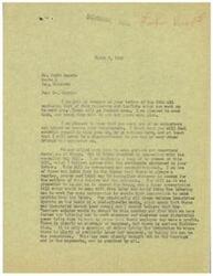 ["The sender, Mr. Harris, expresses his support for Mr. Schwabe and his concern about the May Bill, which he believes is un-American and unconstitutional. He believes that the bill should be passed to support the soldiers fighting in the war, even though he usually opposes such measures. He also requests farm bulletins and leaflets from Mr. Schwabe."]