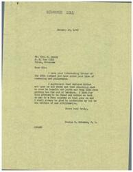 ["The document is a letter from George B. Schwabe to George S. Emery discussing the need for registration of all Americans or persons within the United States who are not in the armed forces. Schwabe believes that checking up on all individuals, especially young people, is necessary to maintain control and prevent crime. He suggests a registration system and monitoring of unions to ensure the safety and security of the country."]