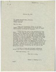 ["The document from Mr. Mann to Mr. Schwabe expresses concern about the \"work or fight\" legislation being considered in Congress. Mr. Mann is worried about the potential implications of the legislation, particularly in relation to organized labor and unions. He urges Mr. Schwabe to protect American citizens if the legislation passes. Mr. Schwabe responds, acknowledging the seriousness of the issue and stating that he is giving it careful consideration. He expresses his hope to vote in a way that benefits his constituents and the nation as a whole."]