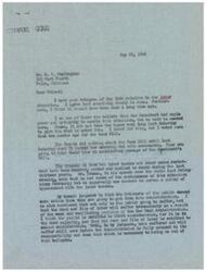 ["The document is a letter discussing the labor situation, with the sender expressing frustration with the President's handling of the issue and urging for more stringent labor legislation to equalize rights between unions and employers. The sender criticizes the President for being weak and controlled by union bosses, and calls for action to increase production. The document also mentions the passing of the Case Bill and the Senate's delay in considering the President's bill."]