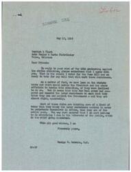 ["The document is from George B. Schwabe, a member of Congress, responding to a protest against a strike situation. He agrees with the sender and expresses his support for bills that would curb labor racketeers. He criticizes the New Deal administration for pampering labor racketeers and allowing them to control the government. The sender, an auto dealer and parts distributor, urges Schwabe to take action to stop the damage caused by the strike."]