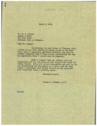 ["Mr. Schwabe responds to a letter from Mr. Sumner regarding labor strikes and the responsibility of Labor Unions. Schwabe defends his voting record on the Case Bill and other measures, and suggests that Sumner contact his own Congressman to discuss the issue further. Schwabe expresses appreciation for Sumner's views and agrees with the need for accountability in labor strikes."]