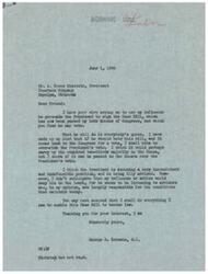 ["Mr. Schwabe received a request from Mr. Chastain to use his influence to persuade President Truman to sign the Case Bill, which had been passed by Congress but was at risk of being vetoed. Schwabe expressed his support for the bill and his intention to vote to over-ride the President's veto if necessary. He criticized the President's advisors and expressed his determination to do everything he could to help the bill become law."]