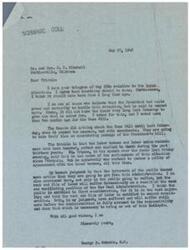 ["The document is a letter from George B. Schwabe, a member of the House of Representatives, to Mr. and Mrs. C. S. Mitchell discussing the labor situation and President Truman's labor legislation. Schwabe believes that more action is needed to address the labor issues and criticizes the Administration for being weak and vacillating. He expresses concern for the public and the rank and file of labor, stating that they have suffered and will continue to suffer until the Administration takes necessary steps to address the situation."]