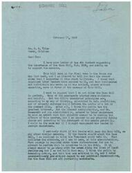 ["Mr. D.M. Tyler wrote to Congressman George B. Schwabe expressing his support for the Case Bill (H.R. 5262), despite its imperfections. He believes the bill, if properly enforced, will help improve conditions for the public and prevent minority groups from controlling the country to the detriment of the people. Tyler acknowledges that the Senate may not pass the bill and the President may veto it, but he believes it is important to take action in the best interest of the public. Schwabe responded that he supported the bill and voted for it in the House."]