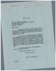 ["George B. Schwabe, a member of the House of Representatives, received a letter from DeWitt Emery, the President of the National Small Business Men's Association, congratulating him on his support of the Case Bill and criticizing the labor bias in the Wagner Act. Schwabe agrees with Emery's views and mentions that there is a possibility of the President vetoing the Case Bill. Emery believes that stable relations between management and labor cannot be achieved until the labor bias in the Wagner Act is removed. The document highlights the importance of fair and equitable treatment for both labor and employers."]