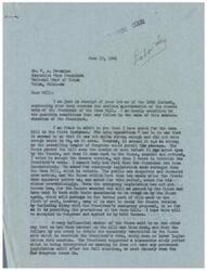 ["The writer expresses disappointment over the President's veto of the Case Bill, which was seen as a first step towards addressing unfair labor practices by unions. They believe that unions should be held accountable for their actions and that both employers and unions should bargain fairly. The writer urges the recipient, a member of Congress, to take action to address these issues and prevent further harm to the economy and American ideals."]