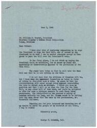 ["The document is a letter from George B. Schwabe to William D. Moorer, urging him to support the Case Bill and override a potential veto by the President. Schwabe expresses his support for the bill and criticizes the Administration for not doing enough to curb labor racketeering. Moorer is requested to urge the President to sign the bill and muster support in Congress to pass it."]