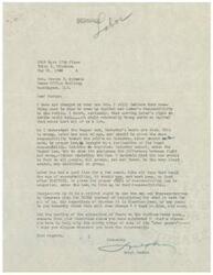 ["Ralph Dunkle writes to Honorable  George B. Schwabe expressing his belief that both Capital and Labor should have equal responsibility to the public. He argues that Labor should be held accountable and given the same responsibility as Industry. Dunkle criticizes Congress for prioritizing votes over legislating for the greater good, and asks if Schwabe had a role in curtailing funds to the Southern Power Association."]
