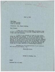 ["The document is from Hazel Brinkley to George Schwabe, discussing the labor situation in the country and suggesting that the government should take over industries with American soldiers as aids to union members. Brinkley expresses concern about the influence of communism and the need for a solution to prevent further disruption in the economy. Schwabe responds, acknowledging Brinkley's interest and expressing caution about government control of industries."]