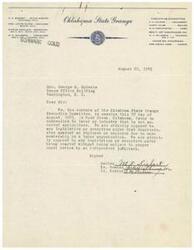 ["The members of the Oklahoma State Grange Executive Committee are opposed to any concessions to labor or industry that are not also given to agriculture. They are against discrimination based on labor organization membership and believe that any legislation should be subject to proper court review."]