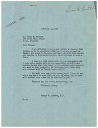 ["The document is from George B. Schwabe, a member of Congress, thanking Mr. Perry E. Winburn for his opposition to lending money to England. Schwabe expresses his agreement with Winburn's stance and assures him that he will also be voting against any such loan. Schwabe hopes that other citizens will also stand against giving away resources and that their voices will be heard."]