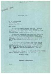 ["The document is a letter from George B. Schwabe, a congressman, responding to a letter from C. H. Whittington regarding a loan to Britain. Schwabe states that his constituents are against making foreign loans and he prioritizes the welfare of American servicemen and veterans over foreign interests. Whittington, a property owner and taxpayer, also expresses opposition to the loan in his letter to Schwabe."]