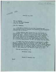 ["The document consists of a letter from Mr. A. Kesseler to Congressman George B. Schwabe expressing opposition to the proposed loan to Britain. Kesseler argues that the loan is unfair to the common man in the United States and criticizes the idea of American taxpayers funding foreign countries. He suggests that England should finance its own needs and pay the necessary interest to lenders. Congressman Schwabe responds, acknowledging Kesseler's convincing arguments and stating that he is against the loan as well."]