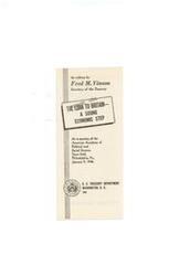 ["In his address, Secretary of the Treasury Fred M. Vinson discusses the challenges facing the world post-World War II, including the need to reconvert industries to peacetime needs, maintain a high level of production and employment, and restore a shattered world economy. He emphasizes the importance of economic stability for lasting peace and prosperity, highlighting the need for international economic cooperation. Vinson explains Britain's unique dependence on imports and foreign trade, and the importance of supporting her with a proposed loan to prevent economic isolation. He stresses the need for all countries to work together to eliminate economic causes of conflict and ensure a sound world economy."]