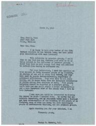 ["The document from George B. Schwabe to Mrs. John A. Rice addresses her concerns about pressure groups influencing his decision on the British Loan. Schwabe explains that he conducted a survey of 40,000 people in his district to gather a cross-section of opinions, which he believes to be impartial and reflective of the thinking of the people in his district. He assures Mrs. Rice that he is not influenced by pressure groups and appreciates her interest in the matter."]