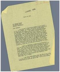 ["The document is a conversation between two individuals, George Schwabe and Harwood Keaton, discussing political issues and their opinions on current events. Schwabe expresses his frustration with the Lend-Lease program and his commitment to voting against it, while Keaton criticizes the government's handling of relief efforts and expresses a desire for soldiers to return home from Europe. They also discuss their personal lives and mutual acquaintance, Ross Rizley. The document ends with Keaton asking Schwabe to write back and stay in touch."]