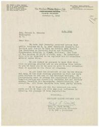 ["The Merchant Marine Mothers Club is writing to Honorable  George B. Schwabe to urge him to support H.R. 2346 (Merchant Seamen's War Service Act) which is expected to be reported out of committee soon. They emphasize the importance of adequate benefits for war service seamen and their dependents, and ask for his support in securing the passage of this legislation."]