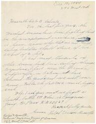 ["The document is a letter dated December 19, 1944, addressed to Sir G.B. Schwabe. The writer mentions that merchant seamen are facing difficulties with insurance and that they have encountered German Luftwaffe in action. The document also mentions torpedoes and the need for continued support. The writer signs off as Ralph Receipt from the National Maritime University of America."]