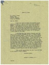 ["The document is in response to a request to extend the G.I. Bill of Rights to include Merchant seamen. The recipient, George B. Schwabe, expresses reluctance to support the extension, citing concerns about the character of Merchant seamen and their entitlement to the same benefits as G.I.'s. The sender, Frank B. Frank, a Merchant seaman, argues against the extension, stating that seamen already earn enough to put themselves through school and should not be granted the same benefits as military personnel. The sender also criticizes the behavior of some Merchant seamen towards Navy personnel during the war."]