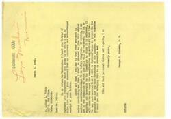 ["The document is from George B. Schwabe, a member of Congress, to Arthur L. Price in response to Price's letter regarding a matter that will be considered by Congress. Schwabe acknowledges Price's argument and promises to give the matter serious consideration when it is before Congress, even though he is not on the relevant committee. Schwabe thanks Price for bringing the issue to his attention and assures him that he will act in the best interests of the country."]