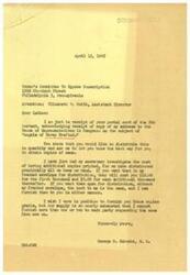 ["The document is a letter from George B. Schwabe, a member of Congress, to the Women's Committee to Oppose Conscription, in which he acknowledges their interest in distributing his address to the House of Representatives on the topic of \"Angels of Mercy Drafted.\" He explains the cost of obtaining additional copies and expresses his inability to provide them for free due to limited supply. The document also includes remarks made by Schwabe in Congress criticizing the idea of drafting nurses and discussing the implications of conscription in general."]