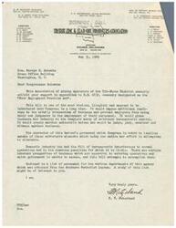 ["The document is a letter from the Tri-State District mining operators to Congressman George B. Schwabe, opposing a bill known as the Fair Employment Practice Act. The document argues that the bill would impose unnecessary regulations on businesses and hinder their ability to make decisions about personnel. It also criticizes the proposed bureau's personnel and calls for support in opposing the bill."]