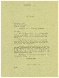 ["The document from Rex Baking Company to Congressman Schwabe expresses concern about the Fair Employment Practice Act, H. R. 2232, and its potential negative impact on businesses, particularly in Oklahoma and the South. They believe the act is supported by subversive groups and could lead to unnecessary regulations on hiring practices. They urge Congressman Schwabe to oppose the act and protect American Free Enterprise. Congressman Schwabe responds that he shares their concerns and will not sign the petition to bring the act to the floor for discussion."]