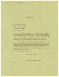 ["The document from W. R. Grimshaw Company expresses disapproval of the Fair Employment Practice Act, stating that it limits employers' ability to select employees based on qualifications and could lead to unfounded discrimination claims. The company urges Honorable  Geo. Schwabe to oppose the bill, as they believe it would undermine American democracy. Schwabe responds, thanking them for their input and stating that he does not support the bill in its current form."]