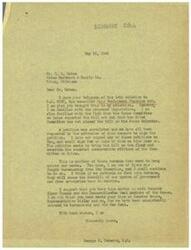 ["Mr. G. H. Gates wrote a telegram to Congressman George B. Schwabe expressing concern about H.R. 2232, the Fair Employment Practice Act. Gates believes that the bill would harm business and employment. Schwabe responds by stating his opposition to the bill, as he believes it would create unnecessary bureaucracy and threaten free enterprise. He advises Gates to discuss the matter with Senator Elmer Thomas and other Democratic-New Deal members of the House. Schwabe also suggests using courts and due process of law instead of creating a new commission."]