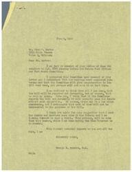 ["The document is from John P. Barton to Congressman George B. Schwabe regarding a Salary Reclassification bill, H.R. 3035, pending before the Senate Post Offices and Post Roads Committee. Barton is requesting Schwabe's support and attendance at a hearing on the bill, as it is at a critical stage. Schwabe expresses his belief that the bill will be reported out favorably and potentially pass the Senate without much opposition. He also mentions the possibility of meeting with clerks and carriers in the future. Schwabe thanks Barton for his support and looks forward to working together on the bill."]