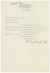["The document is from F.E. Turnbaugh, a dentist, to Congressman Geo. B. Schwabe, expressing support for a bill to increase the salary of postmen. Turnbaugh also mentions that he is keeping busy and sends good wishes."]