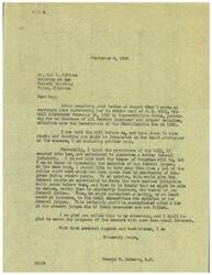 ["Ray S. Fellows, an attorney, wrote to George B. Schwabe, a United States Congressman, regarding a bill seeking to increase the salaries of Federal Judges. Schwabe expressed his support for the bill, believing it would improve the federal judiciary. Fellows also emphasized the importance of judges receiving a substantial salary to prevent financial worries from influencing their duties. Both parties agreed on the importance of the judiciary and discussed the potential impact of the salary increase on judges' financial well-being."]
