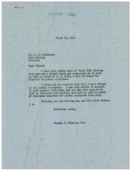 ["The document is from George B. Schwabe, a member of Congress, to a postal clerk named O. Le McCracken. McCracken had requested Schwabe's support for a bill to raise postal employee salaries, and Schwabe assured McCracken of his support and influence in favor of the bill. Schwabe expressed his friendship towards postal employees and mentioned his previous support for similar measures."]