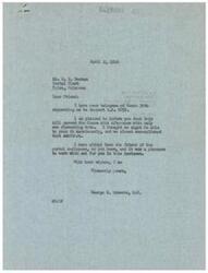 ["Mr. Denham sent a telegram to Mr. Schwabe requesting support for H.R. 5059, a bill related to postal employees. Mr. Schwabe was pleased to inform Mr. Denham that the bill passed the House with only one dissenting vote. Mr. Schwabe has always been a friend to postal employees and was happy to work with them on this issue. The telegram also mentioned that suggestions for improving service are welcomed by the company."]